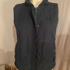 Quilted Hunter Green Riding Vest